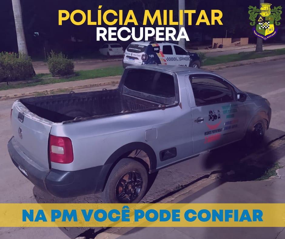 Veículo roubado é recuperado pela PM e autor preso em flagrante em Paranatinga