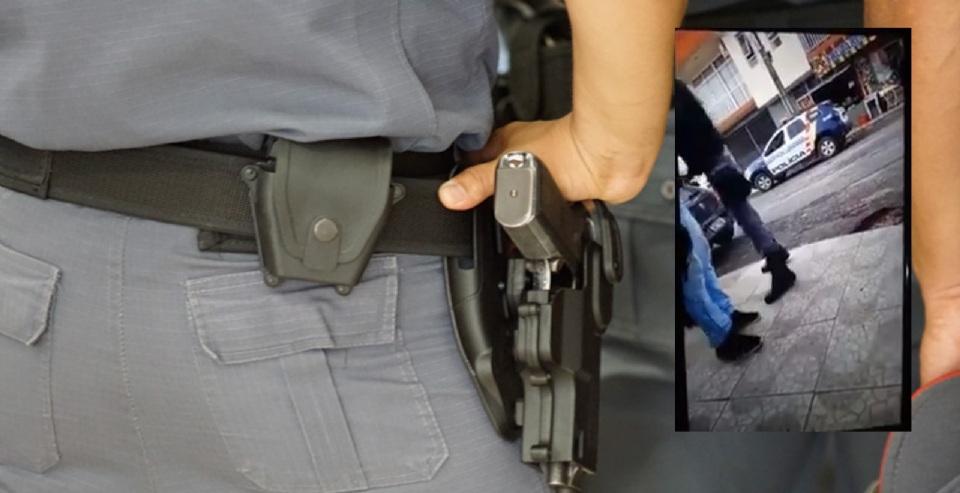 PM é filmado dando tapa no rosto de imigrante durante abordagem em MT; veja vídeo