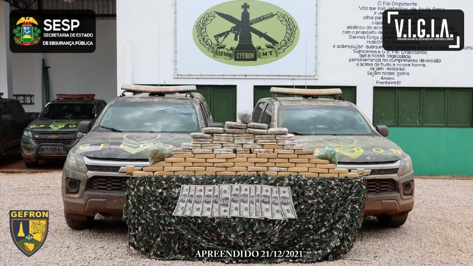 Gefron apreende droga avaliada em R$ 1,3 milhão que era levada por 'mulas' na fronteira