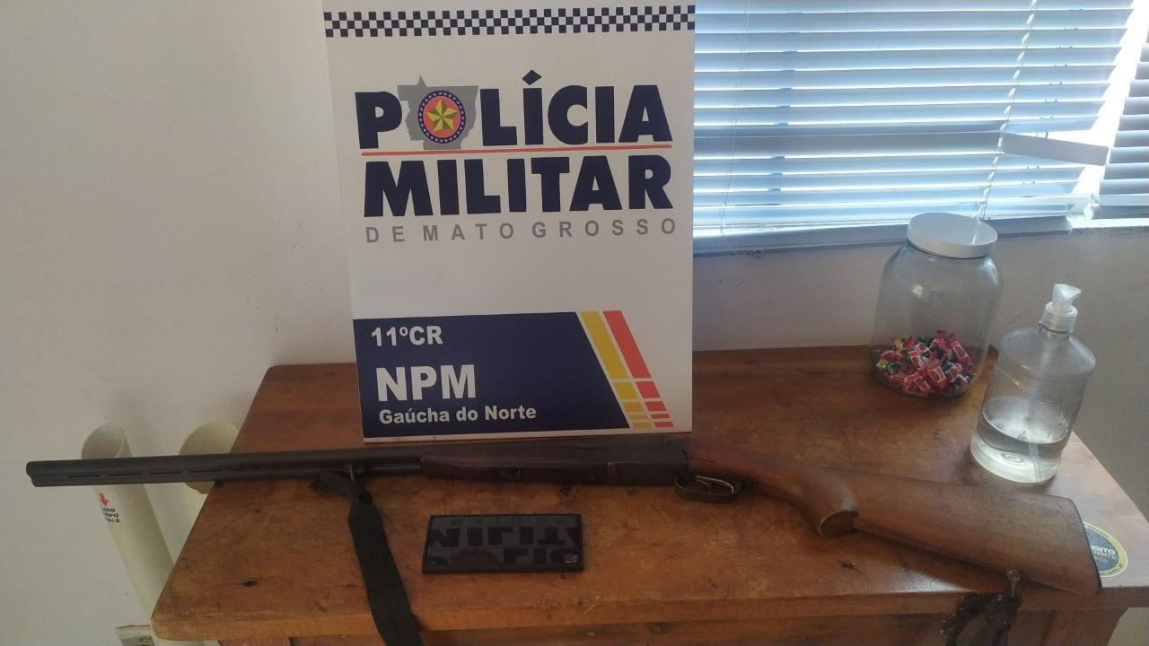 PM prende homem após ameaça, feminicídio e porte irregular de arma de fogo em Gaúcha do Norte