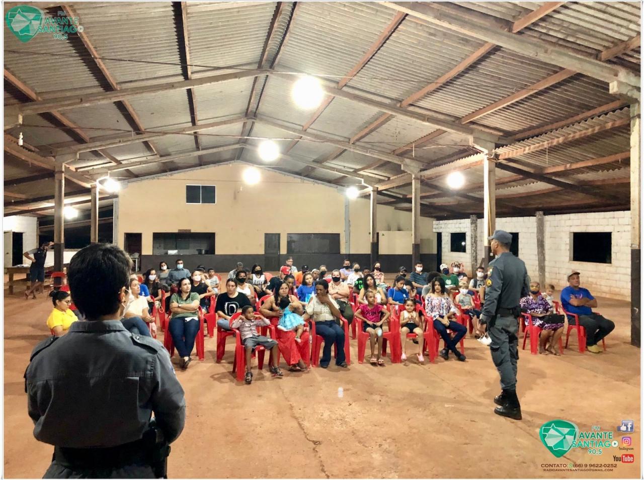 PM realiza palestra sobre tipos de violência em Santiago do Norte; Confira