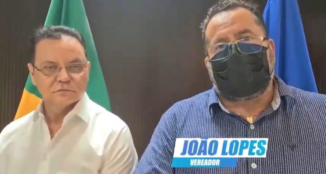 Vereador João Lopes agradece o Deputado Eduardo Botelho pelas várias emendas enviadas à Paranatinga