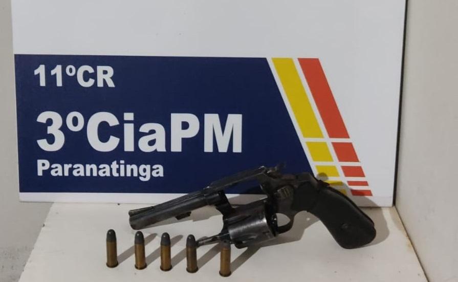 PM de Paranatinga prende um homem de 44 anos no Alto da Glória por posse irregular de arma de fogo