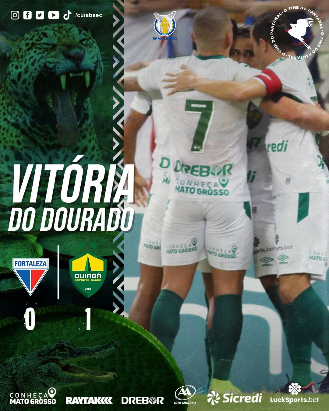 Com gol de Everton, Cuiabá vence o Fortaleza na Arena Castelão