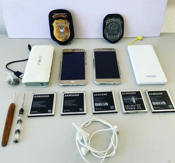 Polícia Civil e Polícia Penal de Paranatinga localizam celulares e entorpecentes na cadeia pública.