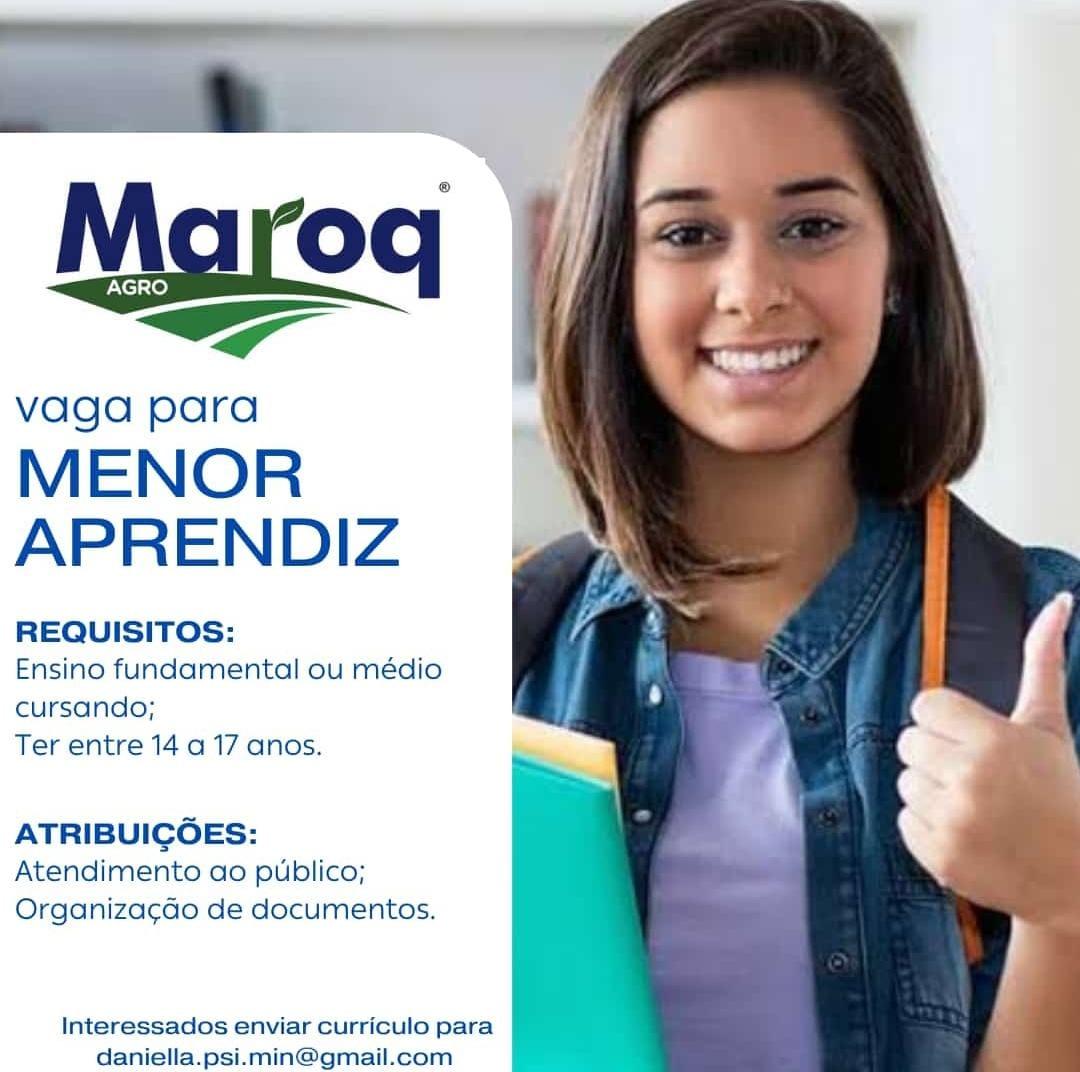 Empresa contrata Menor Aprendiz em Paranatinga