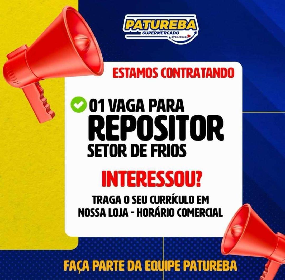 Supermercado contrata em Paranatinga