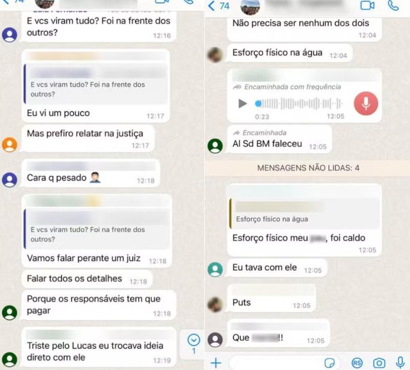 Conversas entre colegas de curso de bombeiros citam que aluno levou ‘caldo’ antes de morrer em rio de MT