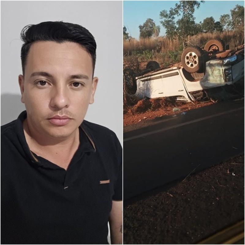 Empresário morre após caminhonete capotar em rodovia; dois ficam feridos