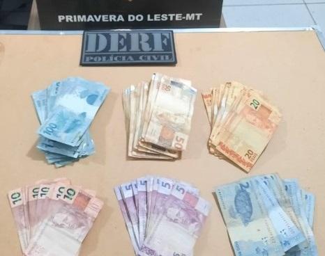 Primavera do Leste; Polícia Civil prende investigado por tráfico em flagrante com R$ 6,5 mil e 43 cestas básicas
