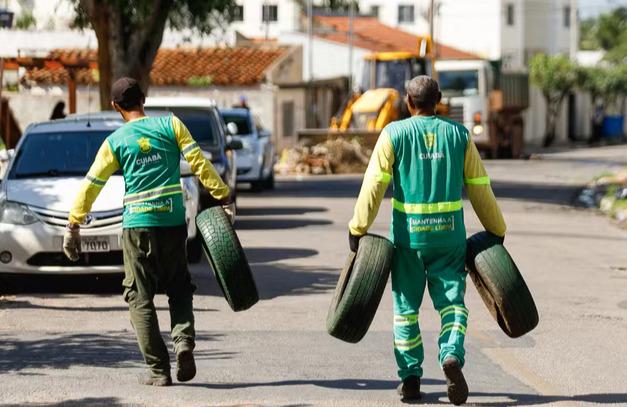 Exemplo; Cuiabá mobiliza 800 profissionais em mutirão contra Aedes aegypti no final de semana