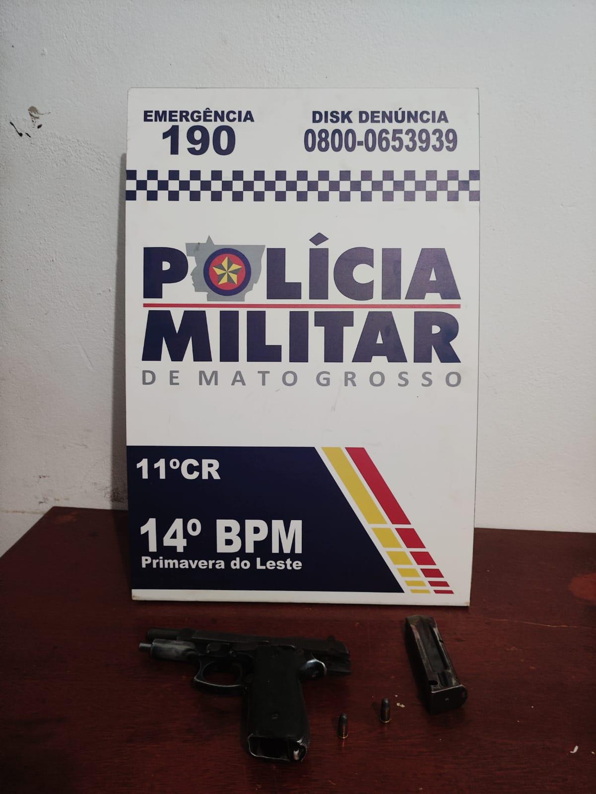 Primavera do Leste; Casal é preso por porte ilegal de arma de fogo