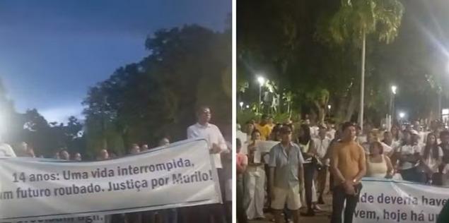 Família de adolescente de 14 anos morto por engano e moradores de MT protestam: 'justiça por Murilo'