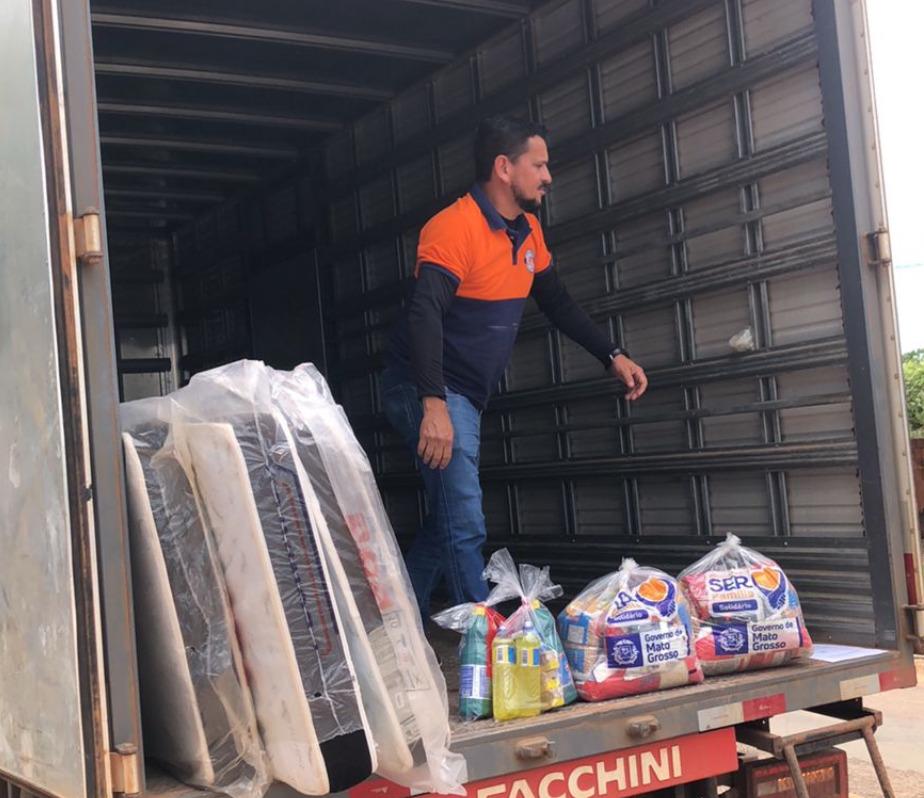 Defesa Civil do Estado envia materiais para família atingida por alagamento em São Pedro da Cipa