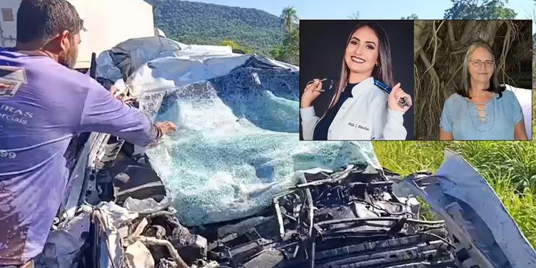 Estudante de medicina e mãe morrem em acidente de carro na BR-070 em Cáceres