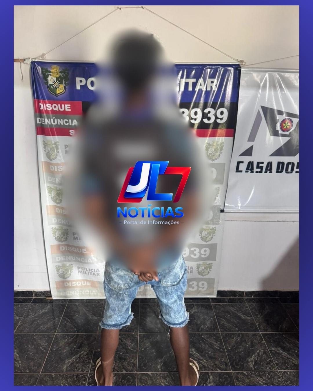 Paranatinga; PM prende jovem de 18 anos após denúncia anônima no bairro Cibrazem