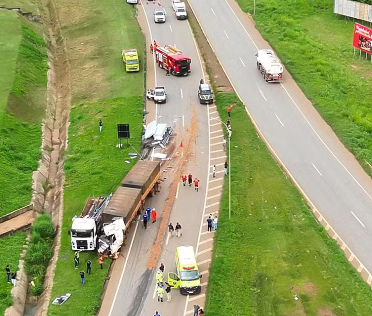 Acidente grave na BR-163 deixa um morto em Sorriso