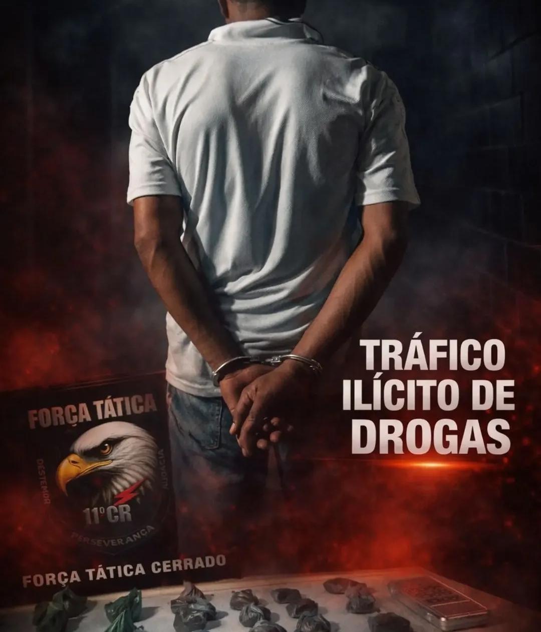 Paranatinga; Força Tática prende homem por tráfico de drogas no bairro Vila Nova