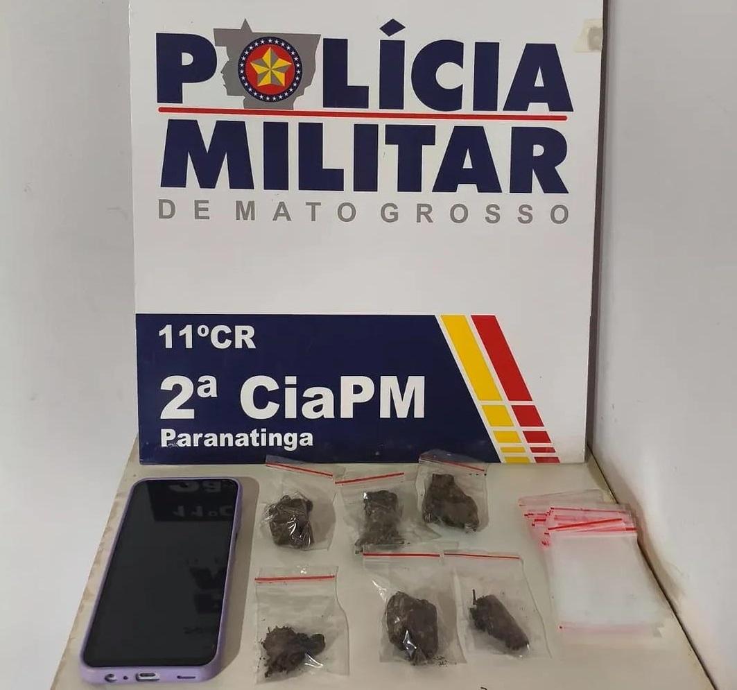 Paranatinga; Mulher é presa por suspeita de tráfico de drogas no bairro Rui Barbosa