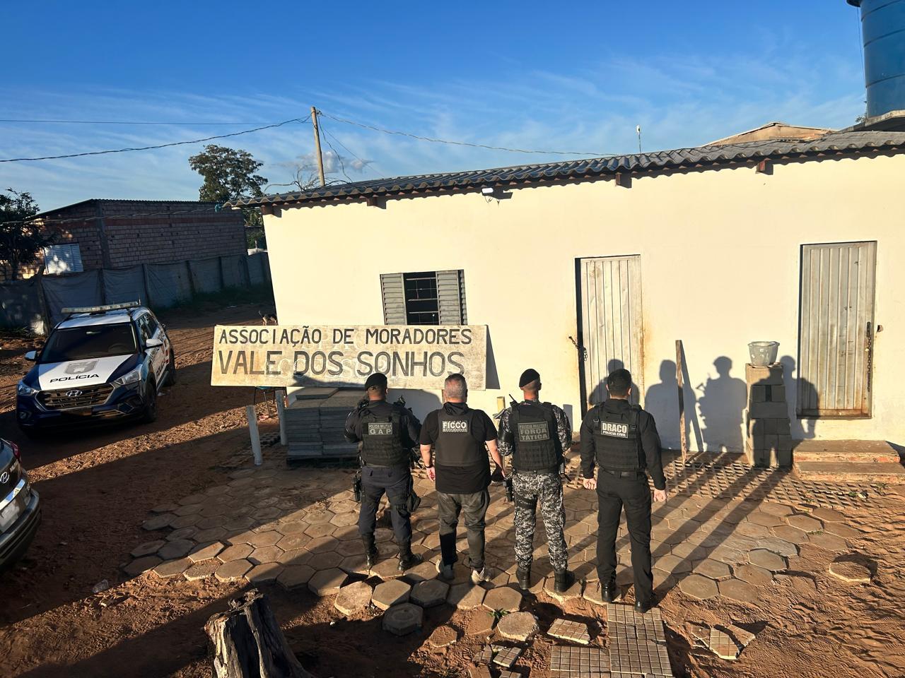 FICCO/MT desarticula grupo criminoso infiltrado em associação de moradores no Distrito de Vale dos Sonhos, em Poxoréu