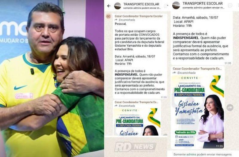 Primavera do Leste; Comissionados são intimados para prestigiar ato de pré-candidatos do PL