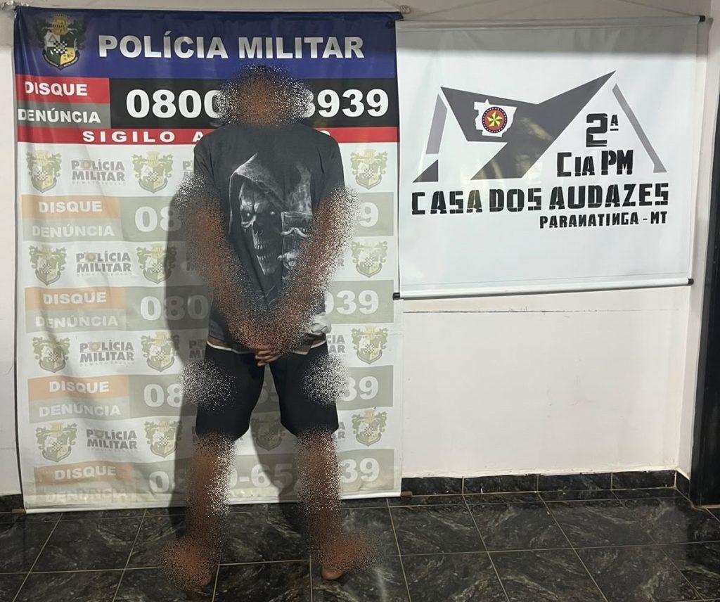 Paranatinga; Homem de 23 anos é preso por suspeita de tráfico de drogas