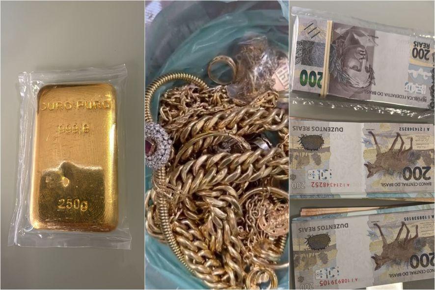PF apreende ouro puro, joias e dinheiro em operação, somando mais de R$ 5,2 milhões
