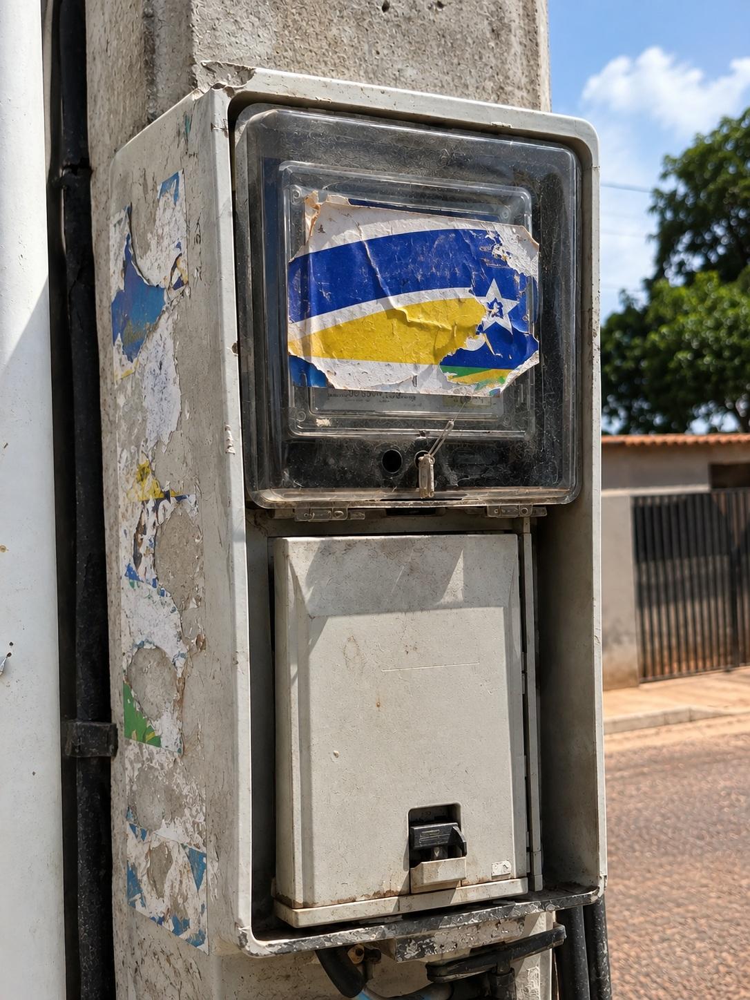 Adesivos e santinhos em caixas de medidores podem interferir na leitura de energia