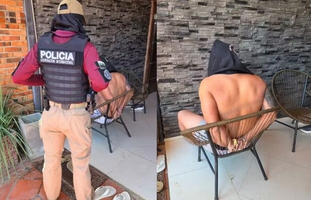 Chefe de facção foragido de MT é preso no Paraguai em operação com apoio da polícia dos EUA