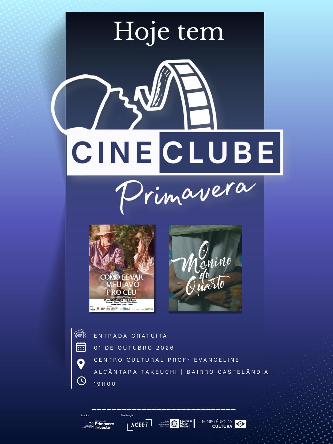 CineClube Primavera atinge metade de sua programação celebrando o audiovisual mato-grossense