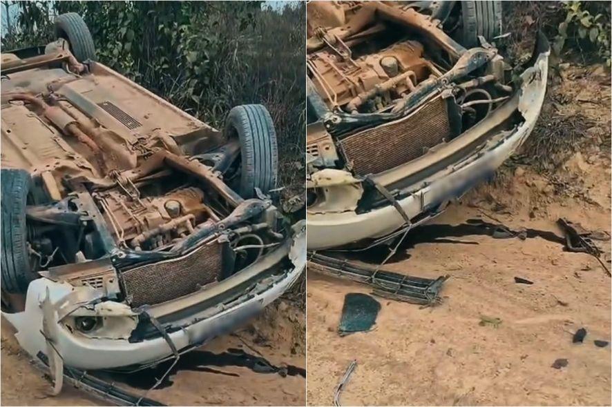  Colniza; Menina de 7 anos morre e três ficam feridos após carro capotar