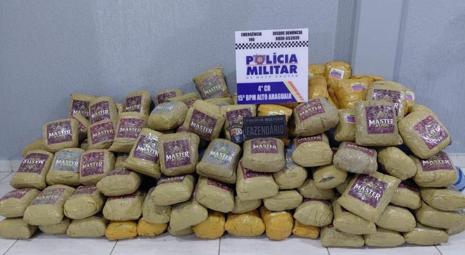 Alto Araguaia; Polícia Militar apreende super maconha escondida em carga de milho
