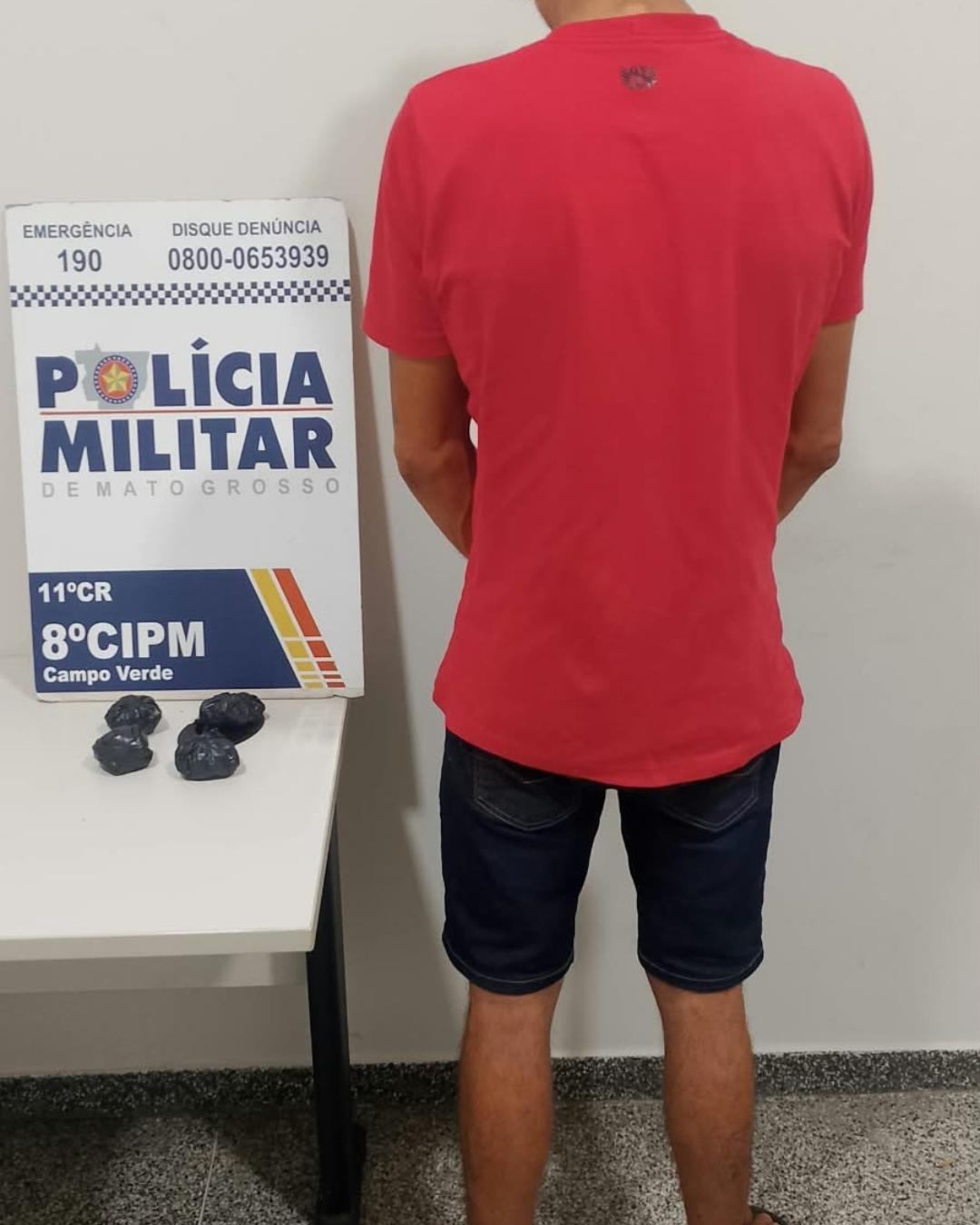 Campo Verde; PM prende homem de 30 anos por suspeita de tráfico de drogas