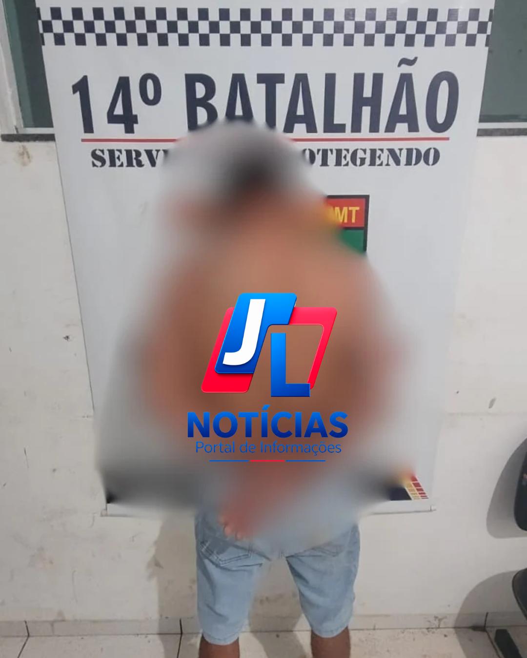 Primavera do Leste; Homem de 38 anos simula estar armado, entra em luta corporal com comerciante, foge e é preso pela PM