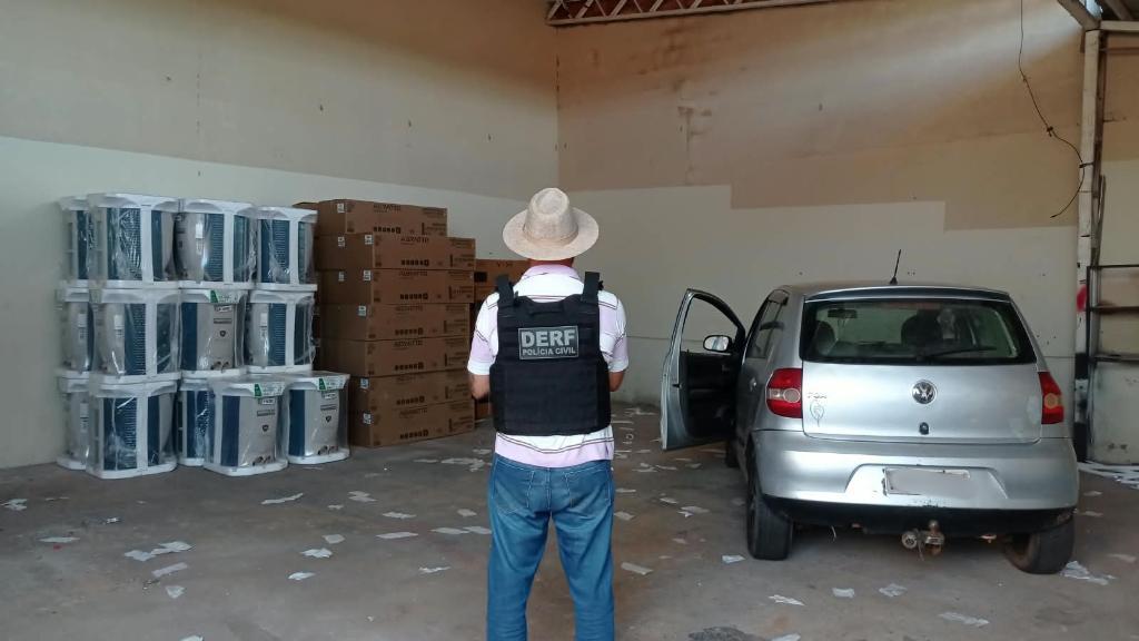 Rondonópolis; Polícia Civil prende suspeito e recupera 24 aparelhos de ar-condicionado furtados da administração municipal
