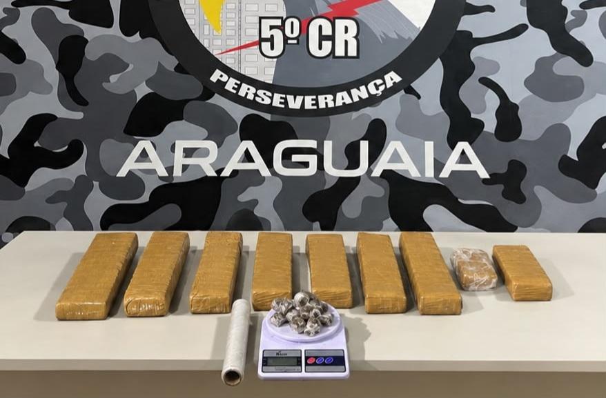Torixoréu; Força Tática prende mulher e apreende dois adolescentes com tabletes de maconha