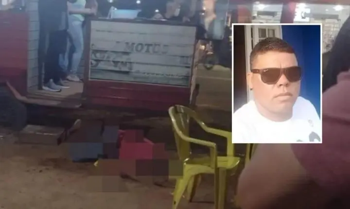 Cliente é morto com oito tiros enquanto pagava conta em 'espetinho' no centro de cidade de MT