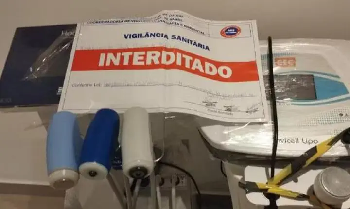 Clínica de depilação interditada por irregularidades volta a funcionar sem autorização e é fechada em Cuiabá
