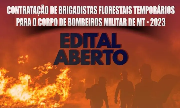 Corpo de Bombeiros de MT abre processo seletivo para contratação de brigadistas florestais