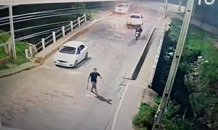 Cuiabá; PM prende homem por danificar câmera do programa Vigia Mais MT