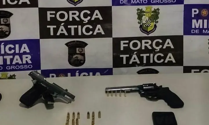 Força Tática prende homem com duas armas de fogo em Rondonópolis