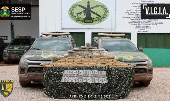 Gefron apreende droga avaliada em R$ 1,3 milhão que era levada por 'mulas' na fronteira