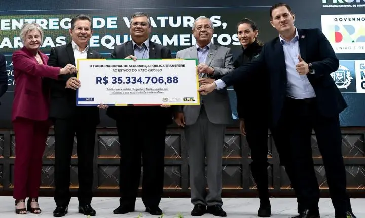 Governador e ministro da Justiça assinam parceria para investimentos de R$ 87,6 milhões na Segurança Pública de MT