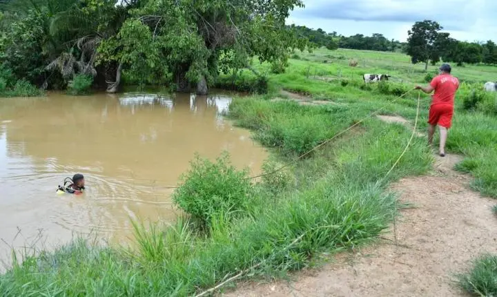 Jovem morre afogado em represa em MT e corpo é encontrado pelos bombeiros a 6 metros de profundidade