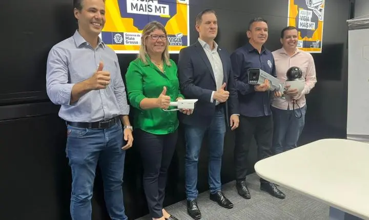 Mais de 3,2 mil câmeras do Vigia Mais MT foram entregues a 40 municípios em dois meses