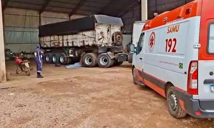 Mecânico morre após ser atropelado por caminhão em manutenção