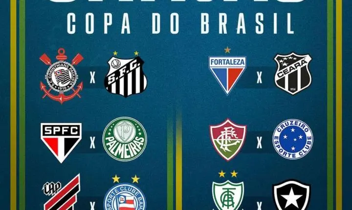 Oitavas de final da Copa do Brasil: veja os confrontos