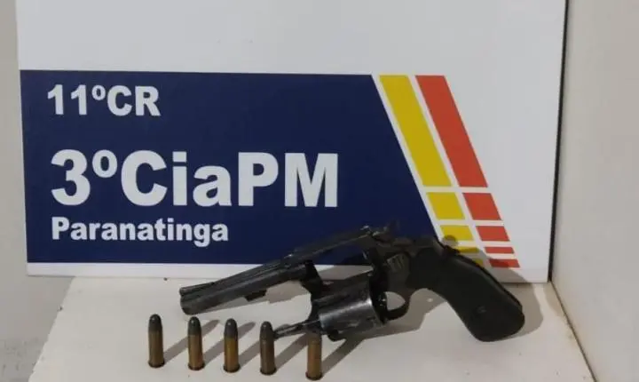 PM de Paranatinga prende um homem de 44 anos no Alto da Glória por posse irregular de arma de fogo