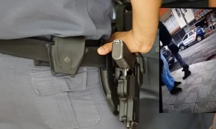 PM é filmado dando tapa no rosto de imigrante durante abordagem em MT; veja vídeo