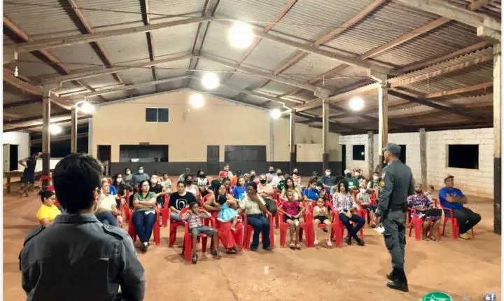 PM realiza palestra sobre tipos de violência em Santiago do Norte; Confira